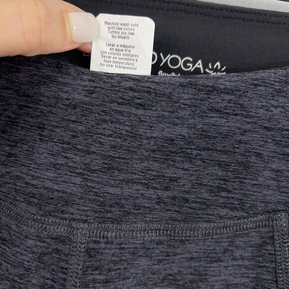Beyond Yoga Leggings Womens Small Black Steel Spacedye Pocket Mesh Athleisure - Picture 15 of 16